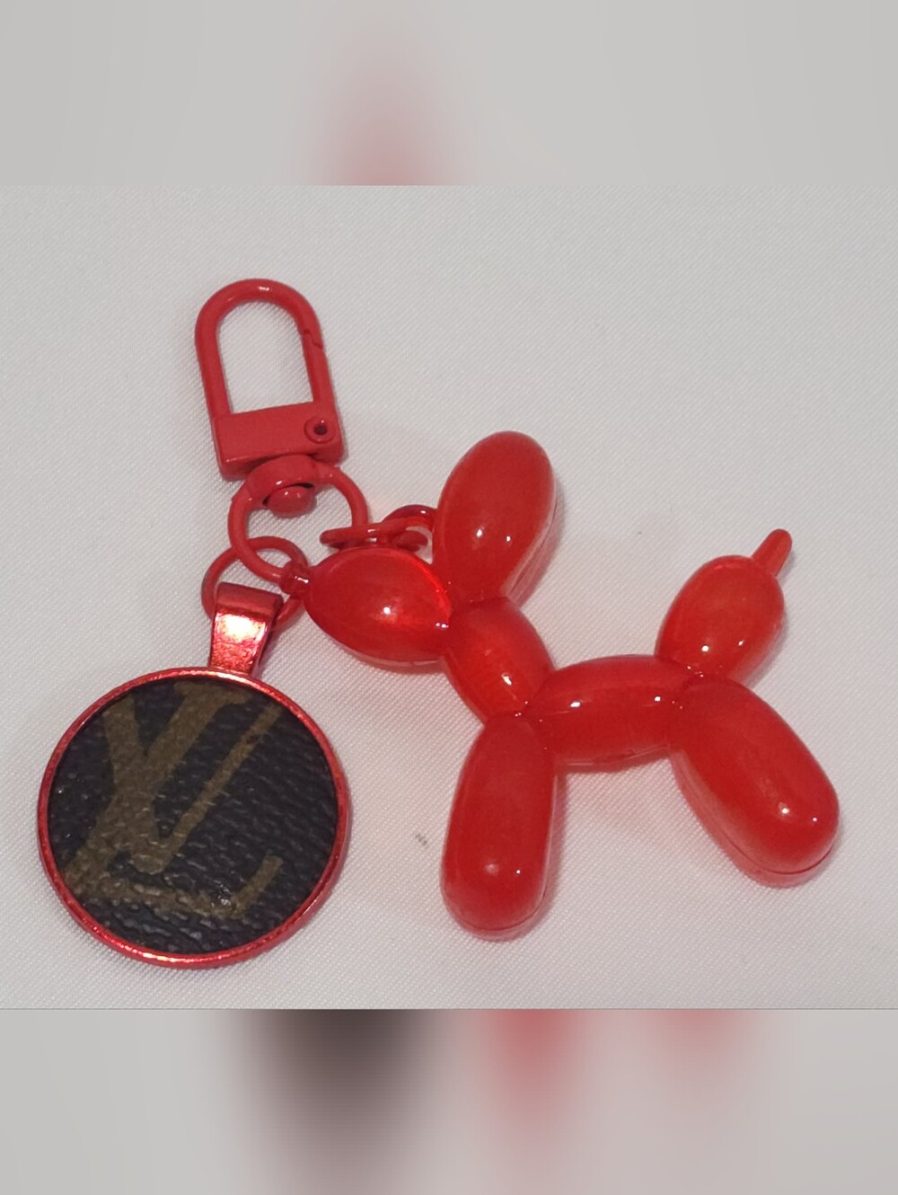 Louis Vuitton Monogram Canvas  Balloon Dog Keychain Bag Charm